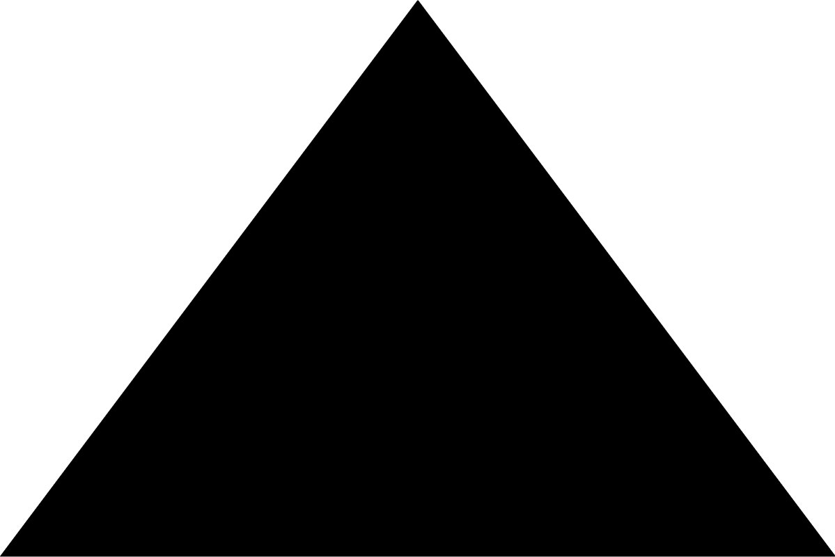 A minimalist black triangle symbolizing stability, perspective, and forward momentum in a digital-first world.