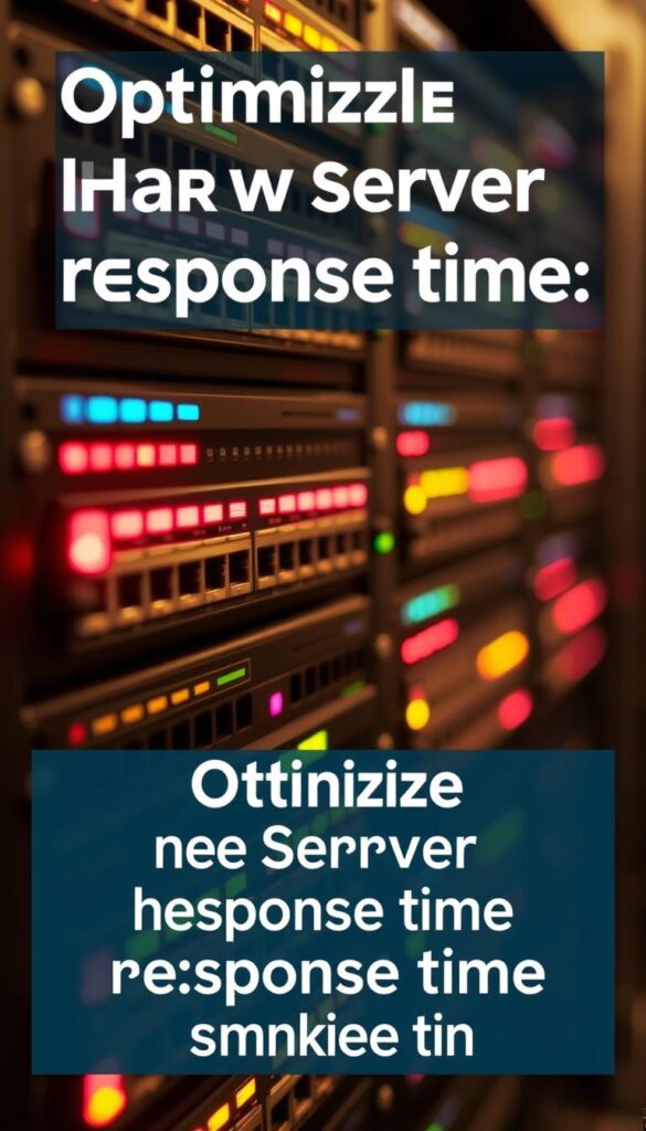 a close-up view of a server rack with multiple network switches and routers, with a focus on the blinking lights and cooling fans, illuminated by warm, soft lighting, creating a sense of technological activity and efficiency; the background is blurred, emphasizing the server components in the foreground, conveying the idea of optimizing server response time through hardware optimization and upgrading