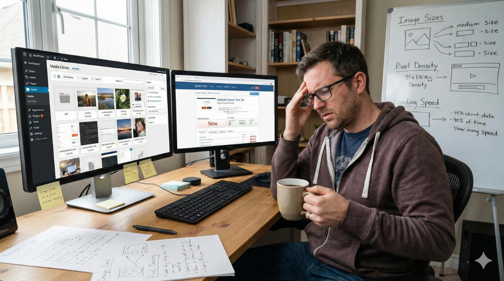 WordPress Image Optimization Media Sizes Speed Guide