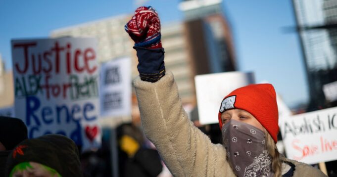 Immigration Crackdown Debate Erupts Judge hears arguments on immigration crackdown days after Alex Pretti killed