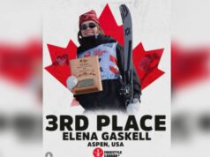 Vernon Skier Wins World Cup Podium Vernon’s Elena Gaskell won bronze at the Freestyle Skiing Slopestyle World Cup event in Aspen, Col. Friday, Jan. 9. (Instagram photo)
