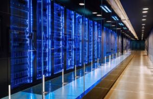 Arm Holdings Stock to Skyrocket A corridor in a data center.